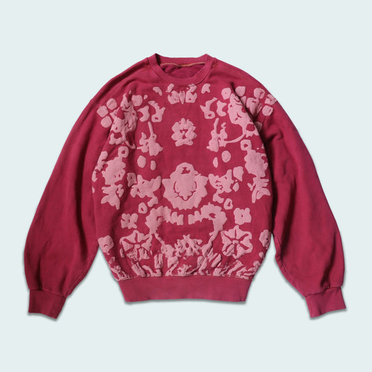 "WHAT DO YOU SEE?" CREW NECK - POMEGRANATE