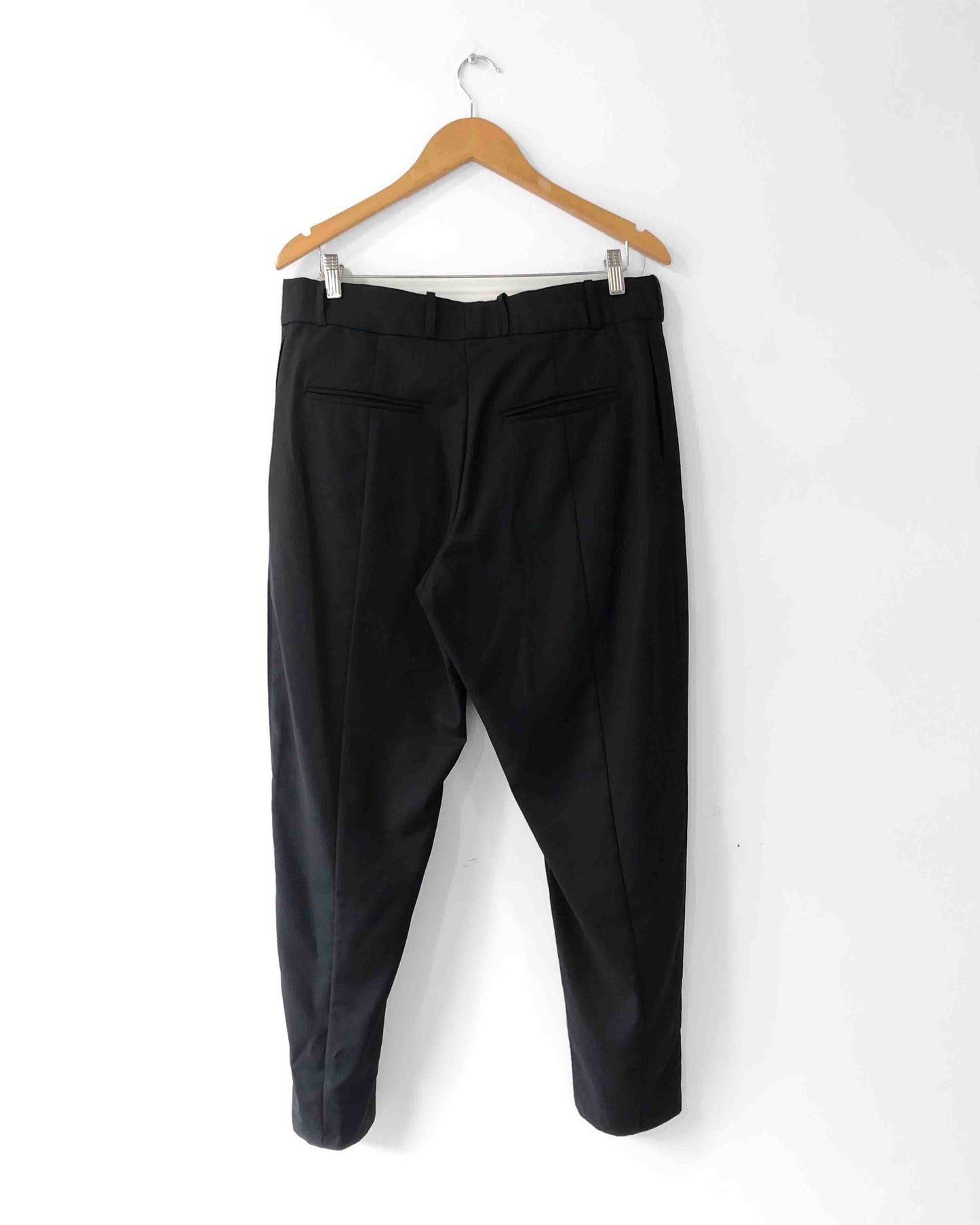 TWO FLY FRONT PANTS BLACK