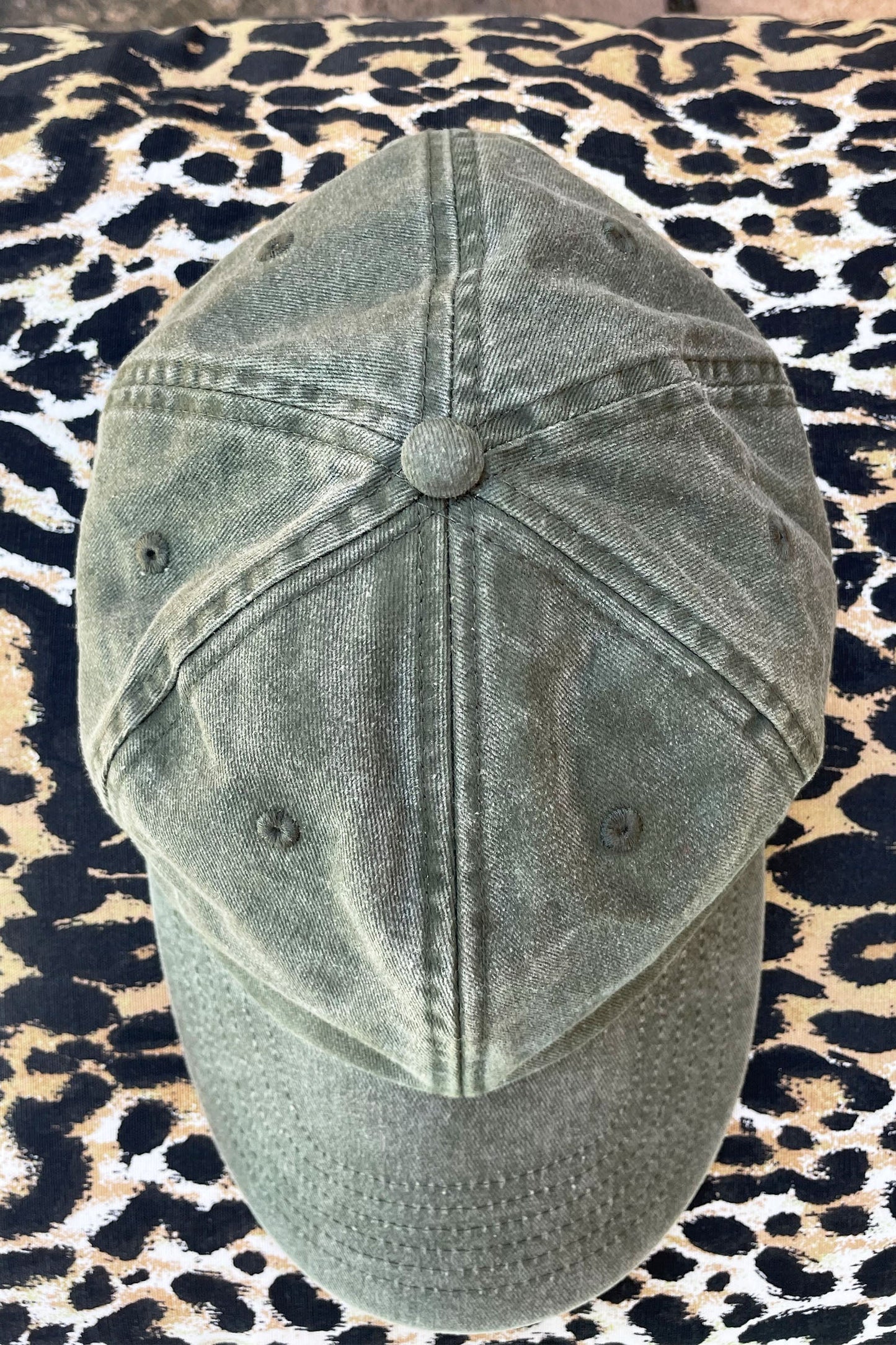 Zouzou cap (Khaki Green Denim)