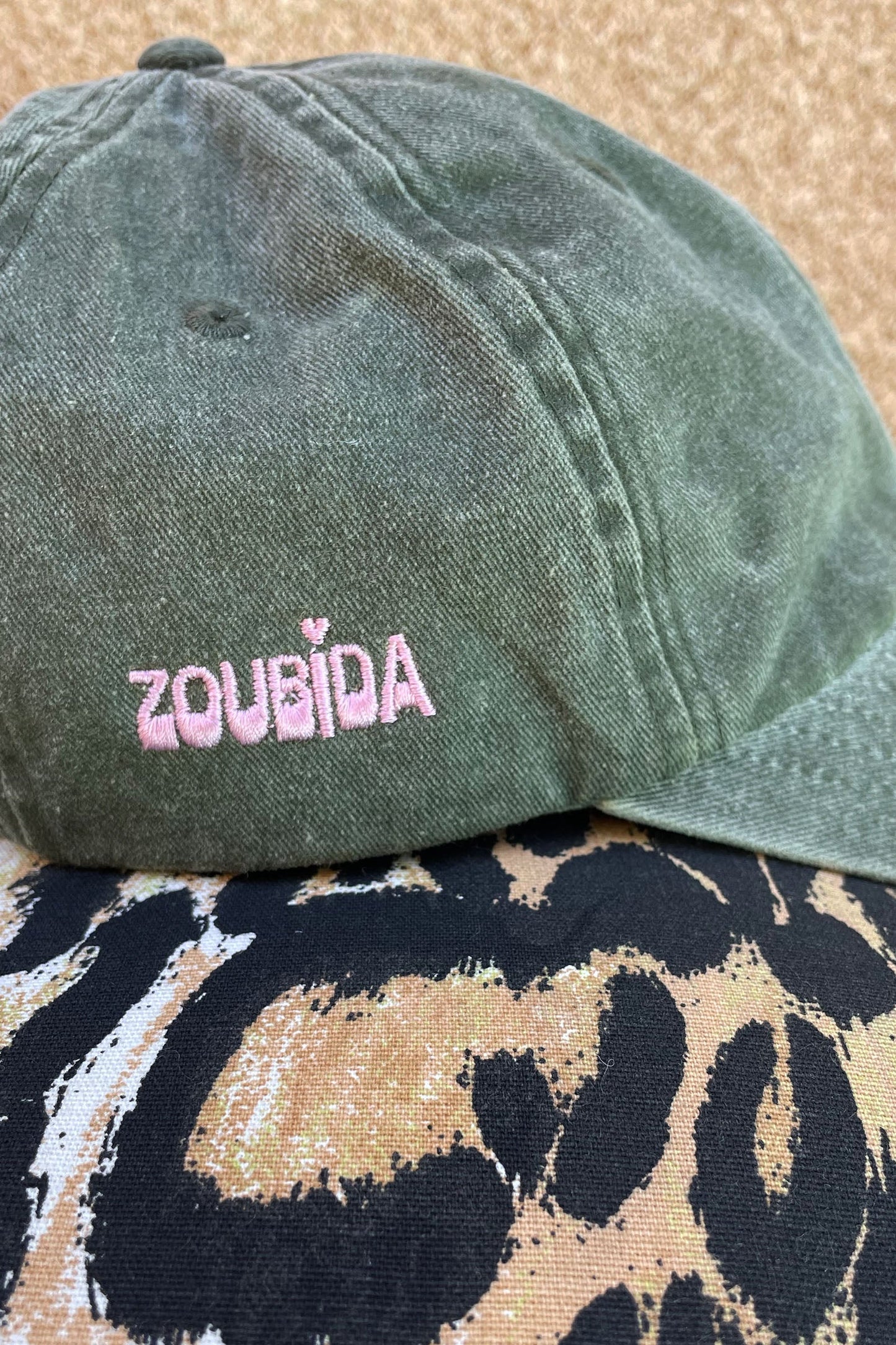 Zouzou cap (Khaki Green Denim)