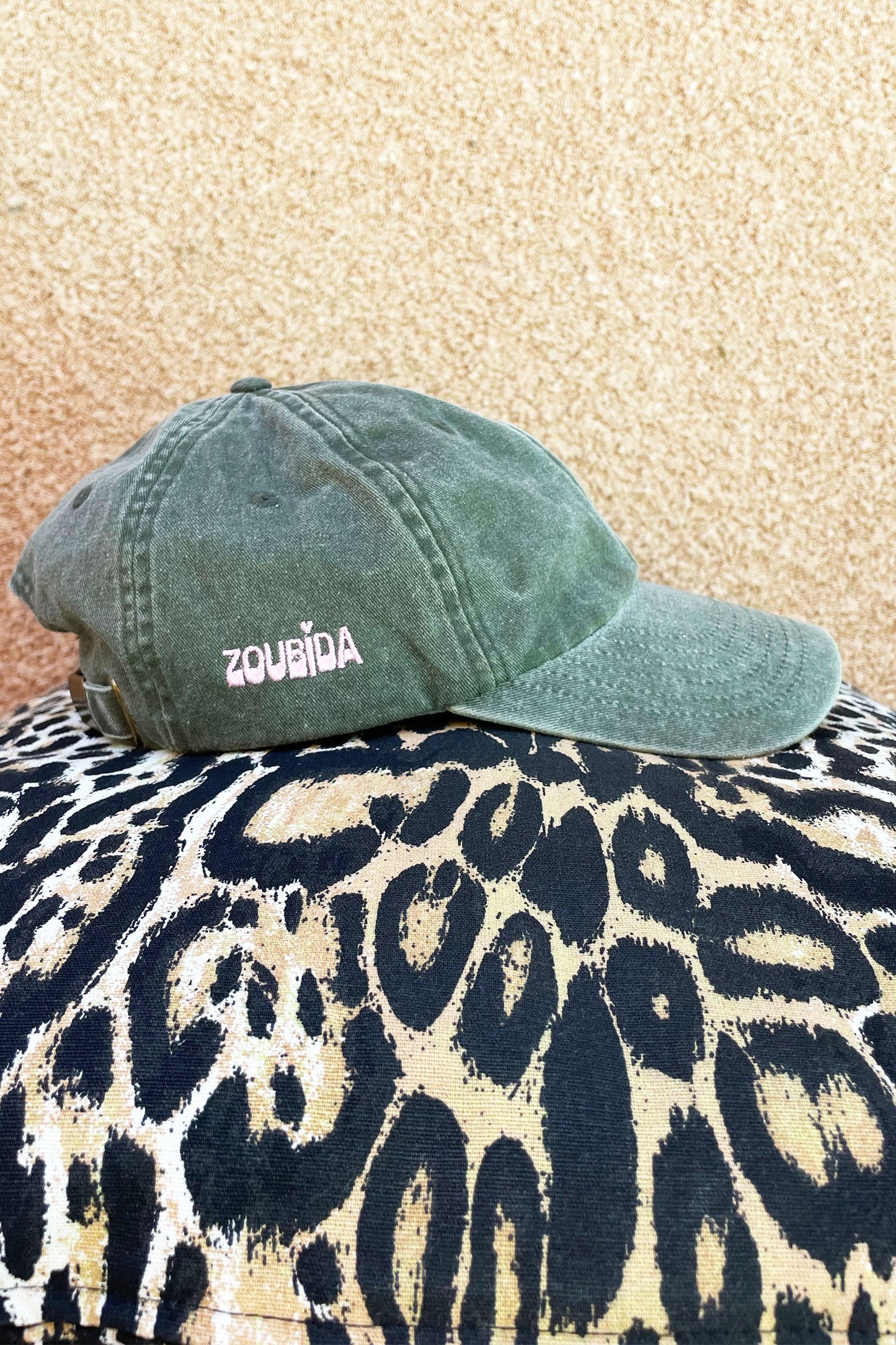 Zouzou cap (Khaki Green Denim)