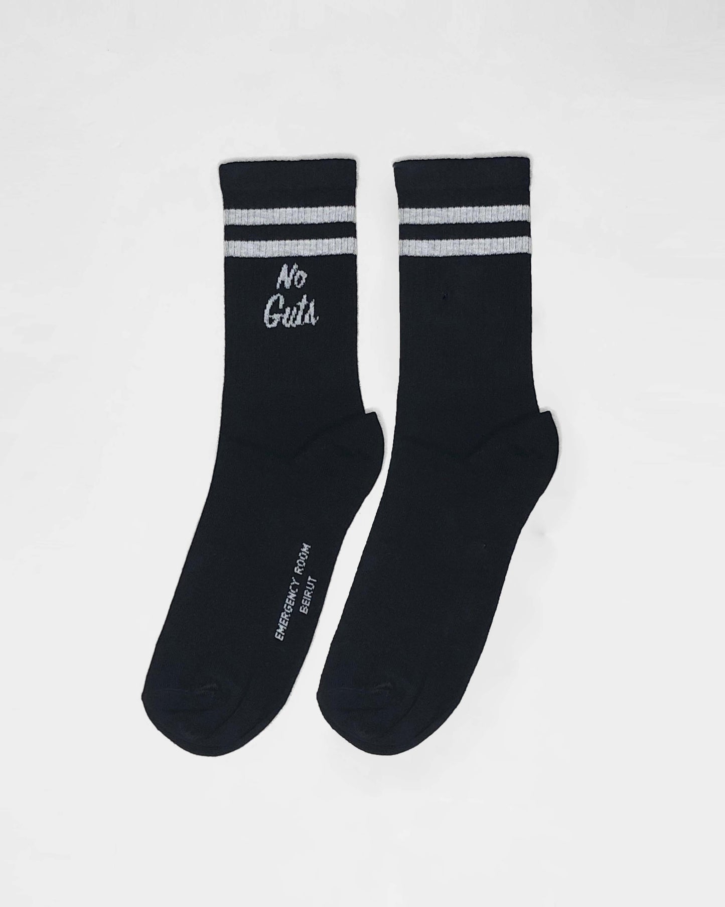 SOCKS 'NO GUTS NOT GLORY' BLACK & WHITE