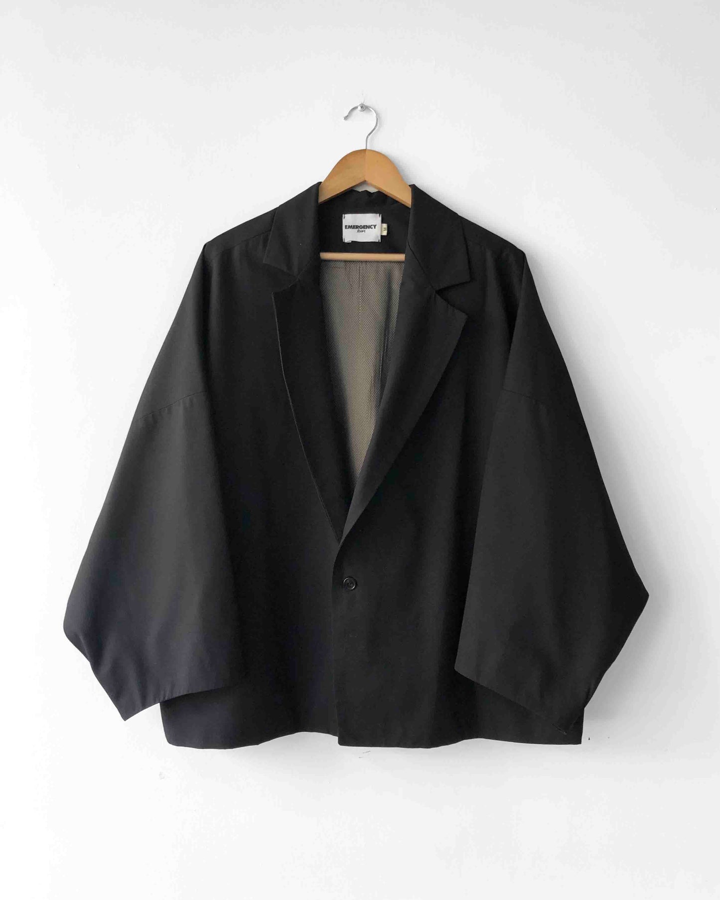 WIDE CUT JACKET BLACK