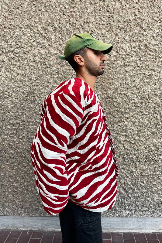 Cherifa Zebra Jacket (Red)