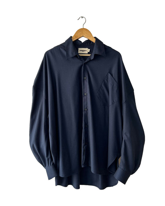 ROUNDED SHIRT NAVY BLUE